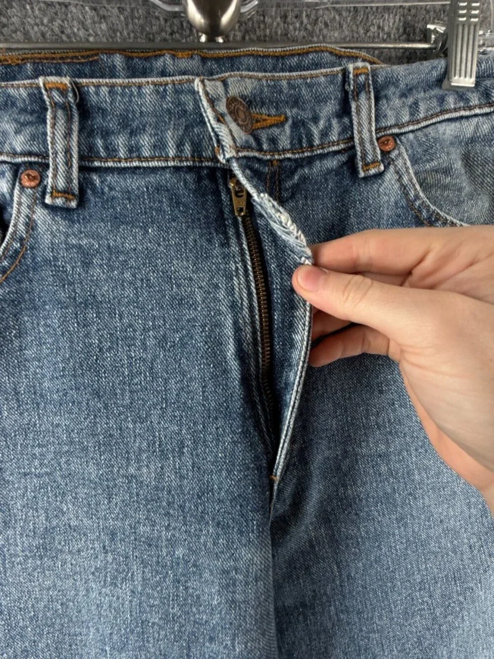 VTG Levi’s 550-4891 Denim Jeans USA Made 1992 Acid Wash Denim Adult ACTL 32X29